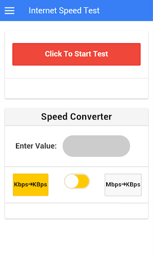 Internet Speed Test Calculator