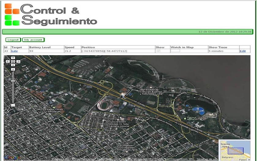 Tracking GPS cellphone Screen 2