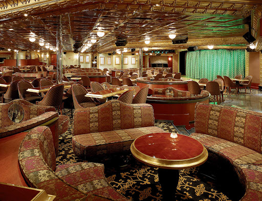 Stop by the Degas Lounge, on deck 5 of Carnival Conquest, for an evening of comedy, live music or karaoke.