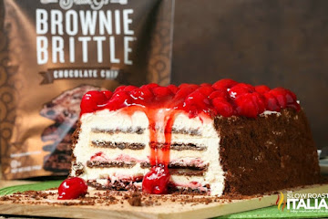 Cherry Chocolate Chip Icebox Cheesecake