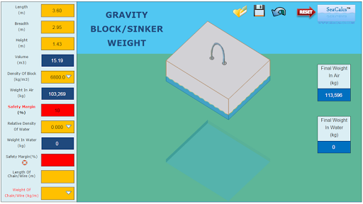 GRAVITY BLOCK SINKER WEIGHT 3D