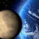 Earth Globe Rotating In Space