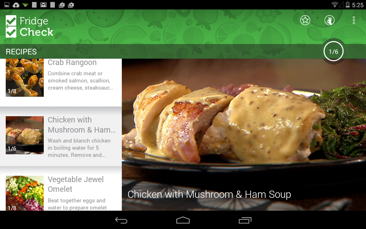    Fridge Check (Cooking recipes)- screenshot  