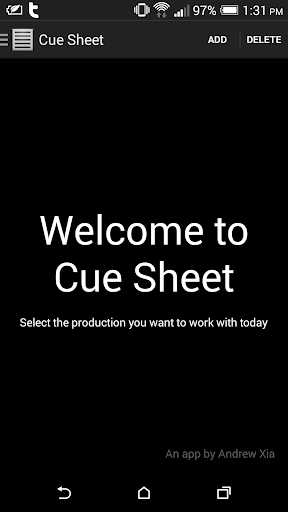 Cue Sheet