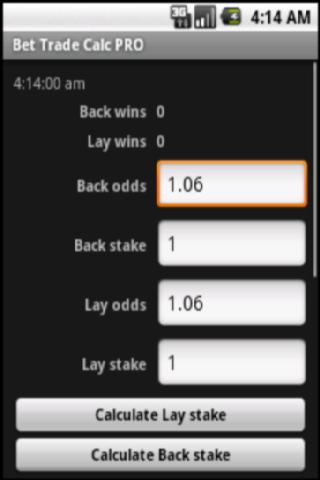 Bet Trading Calculator PRO Screen 3