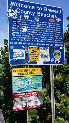 Brevard County Beach Sign