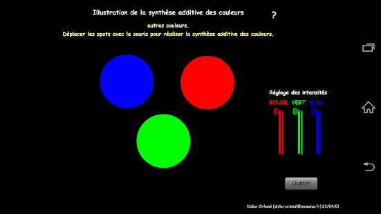 Synthèse additive des couleurs Screenshots 1