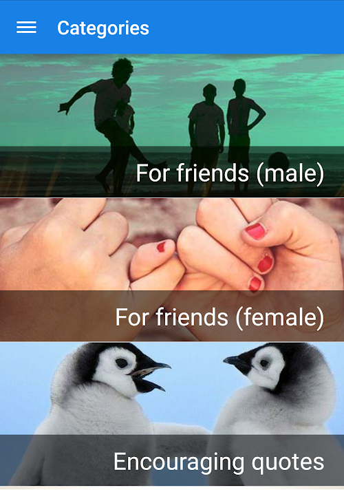 Android application Friendship quotes screenshort