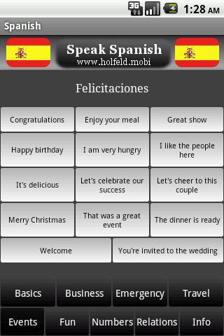 Speak Spanish! Screen 2