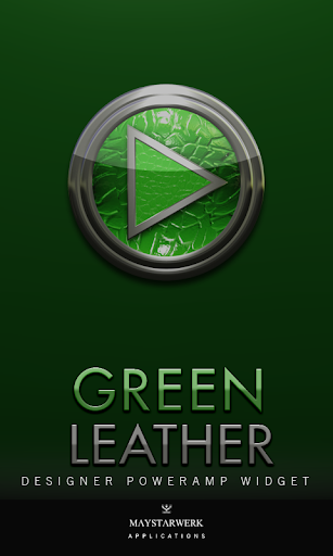 Poweramp Widget Green Leather