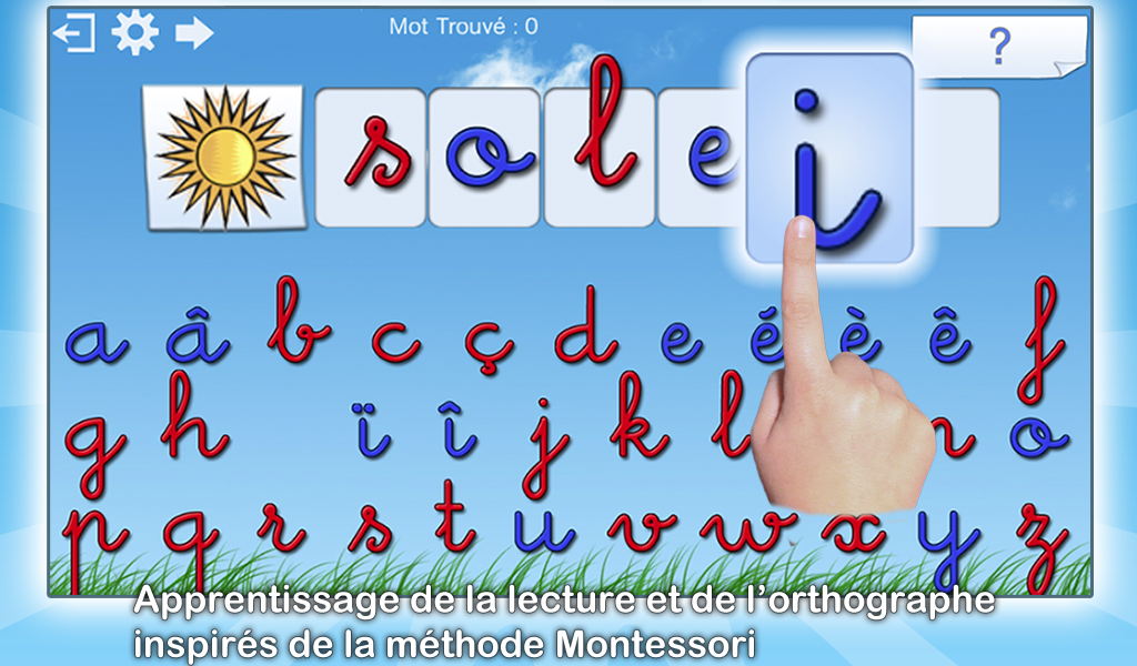 Android application French Words for Kids screenshort