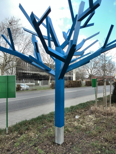 Metal Tree Blue