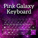 Pink Galaxy Keyboard mobile app icon
