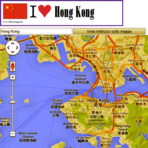 Hong Kong map