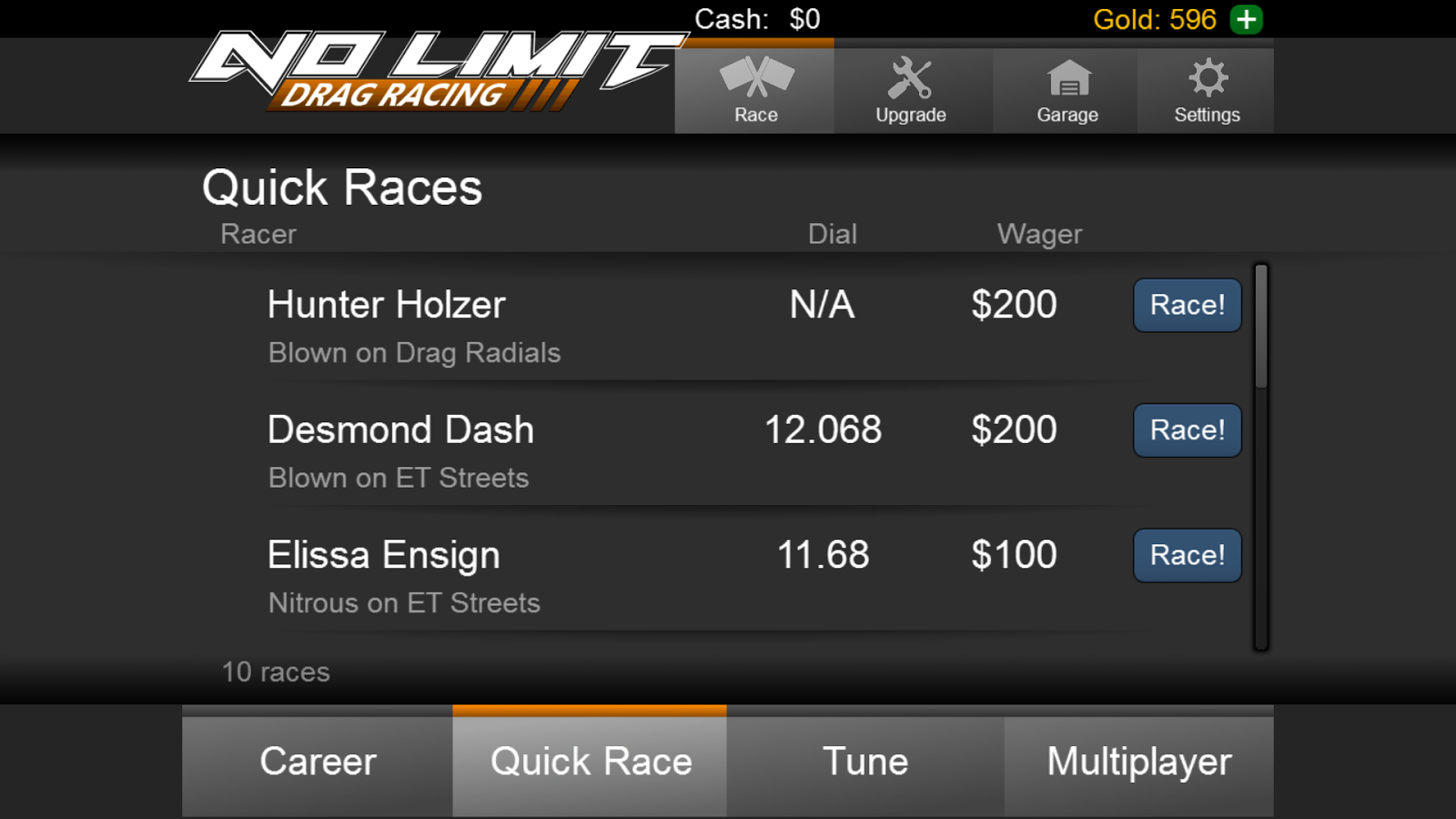 No Limit Drag Racing - screenshot