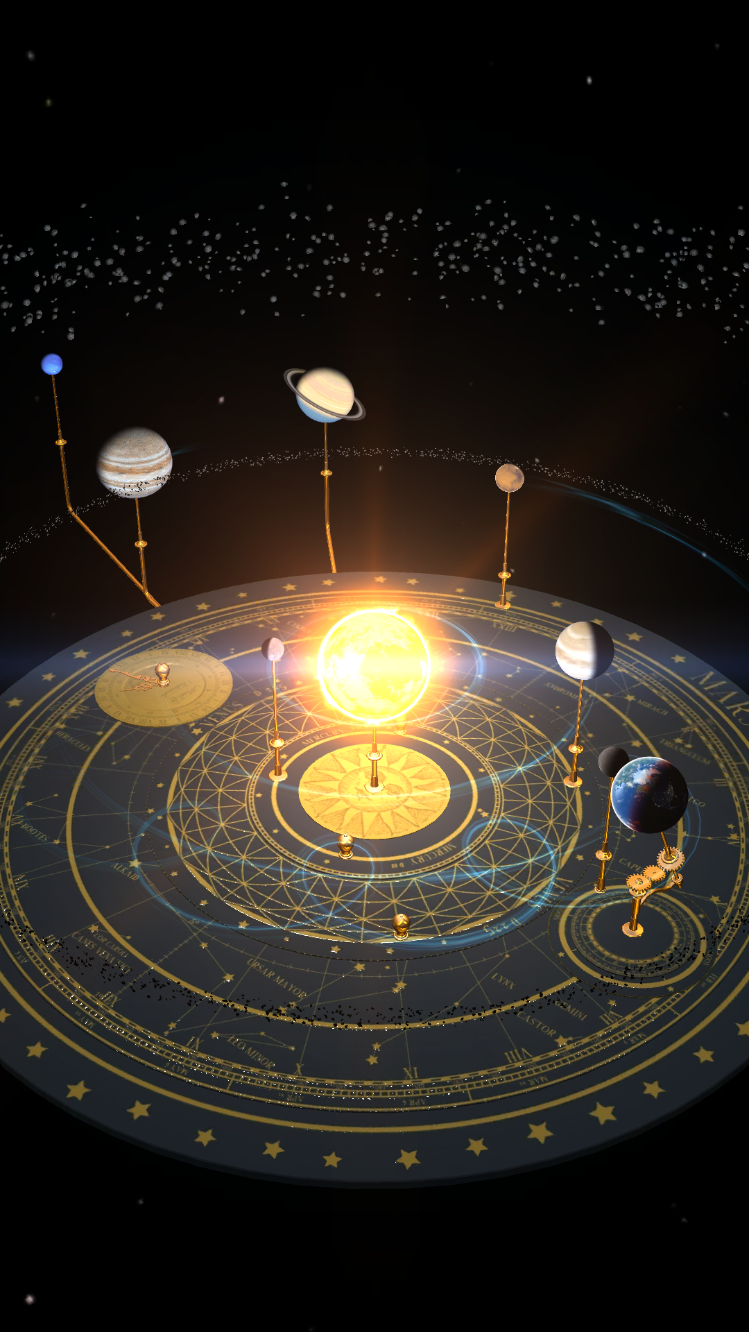 Android application Orrery screenshort