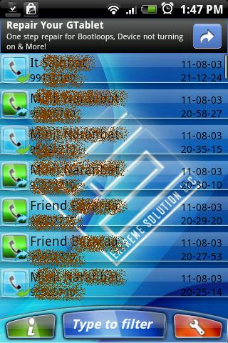 Android application Call Recorder Professional screenshort