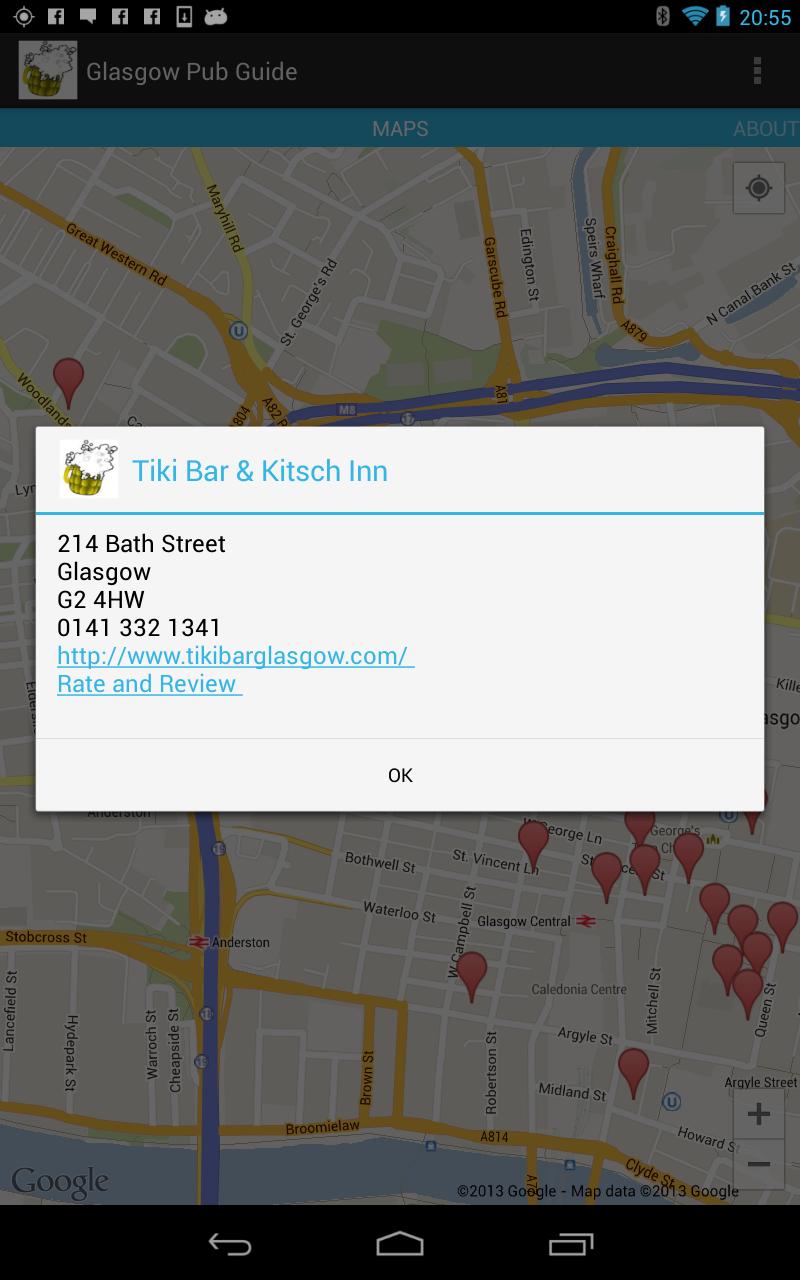 Glasgow Pub Guide Screen 2
