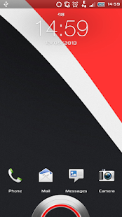 Free Slate Red - Sense 4+ HD Skin APK