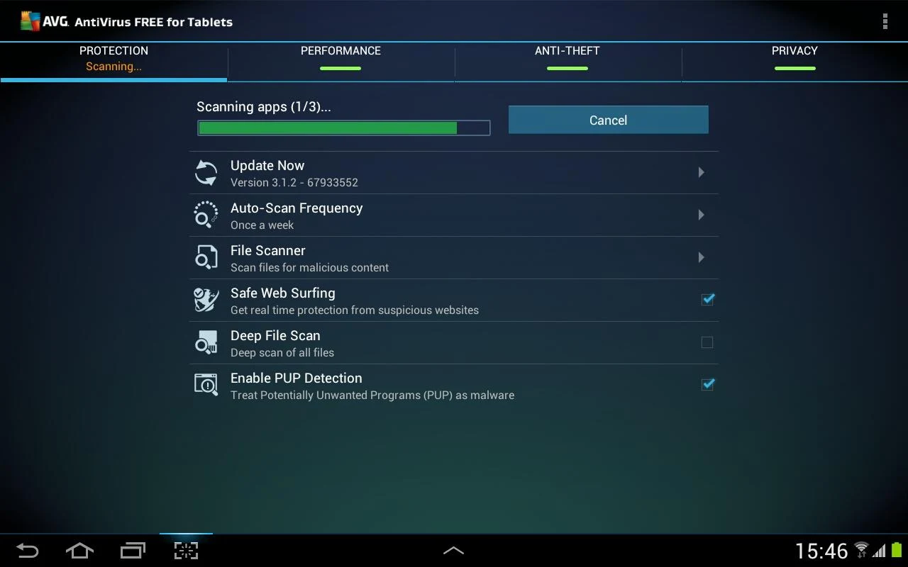 Antivírus GRATUITO para Tablet - screenshot