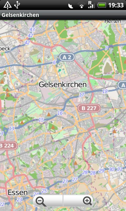 Gelsenkirchen Street Map Screen 1