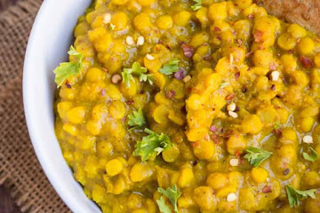 Easy Chana Dal with Coconut Quinoa Flatbreads