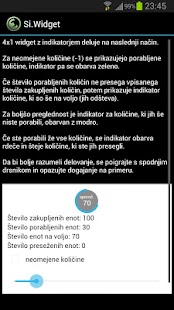Si.Widget - poraba za Simobil Screenshots 7