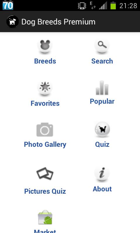 Android application Dogs Breeds Premium screenshort
