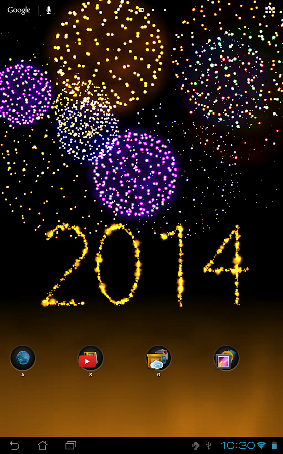 New Year fireworks - theme dep