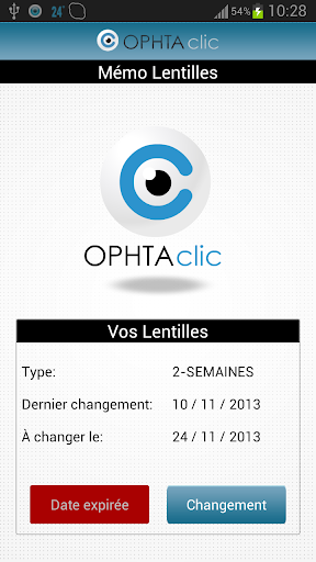 OPHTAclic Rappel Lentilles