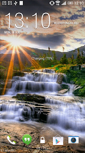 Sun Waterfall Live Wallpaper
