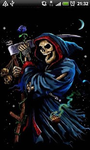 Lastest Blue Grim Reaper LWP APK for Android