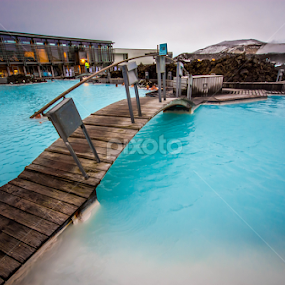 Bridge at Blue Lagoon, Iceland by Craig Fraser - City,  Street & Park Historic Districts