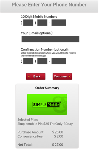 Simple Mobile Payment TopUp