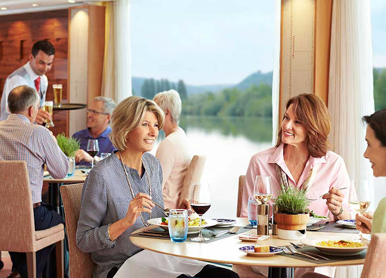 Dine with friends and drink in the breathtaking views of Europe's waterways as you cruise aboard a Viking Longship. 