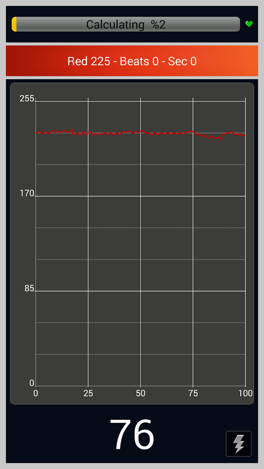 Heart Rate Monitor Graph Screen 2