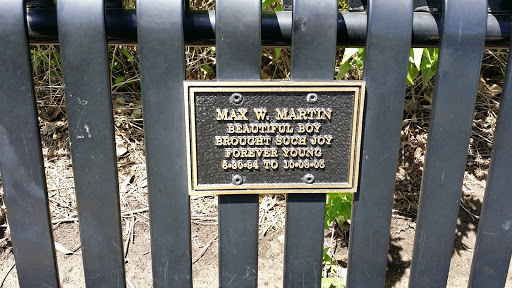 Max Martin Memorial Bench