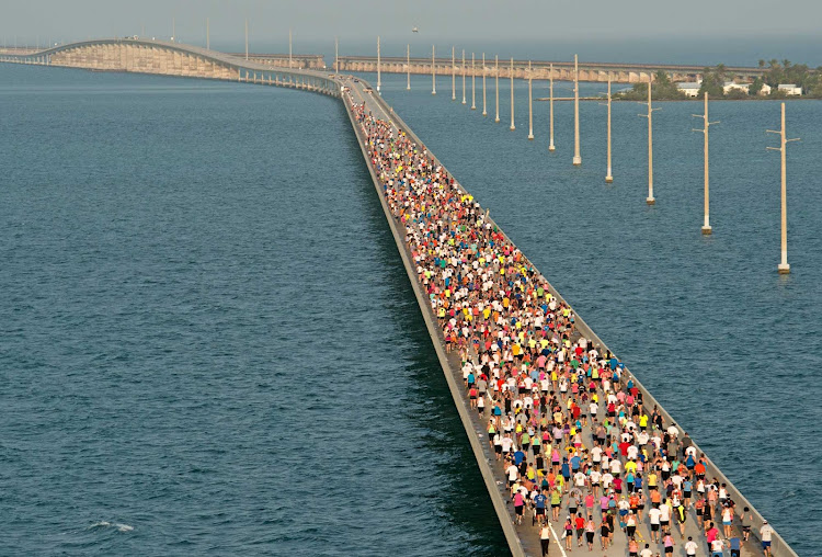 The Seven Mile Bridge Run in the Florida Keys.