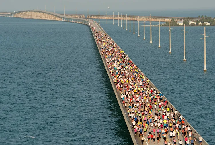The Seven Mile Bridge Run in the Florida Keys.