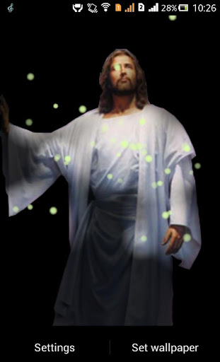 Jesus Fireflie Live Wallpaper