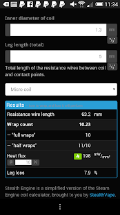Stealth Engine Coil Calculator Screenshots 1