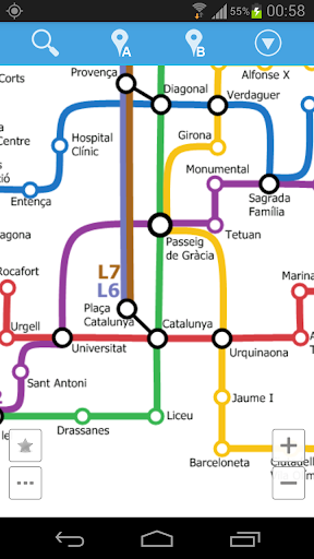 Barcelona Metro Map