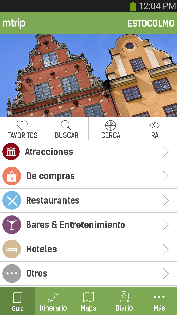 Android application Stockholm Travel Guide – mTrip screenshort