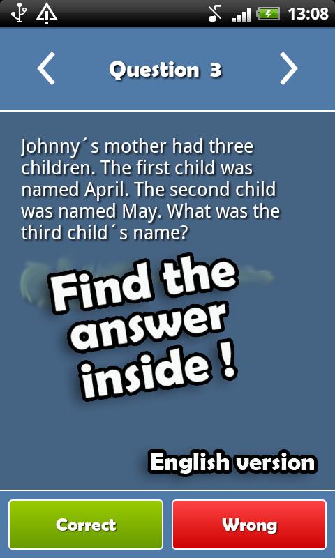Brain teasers &amp; Logic thinking Screen 3