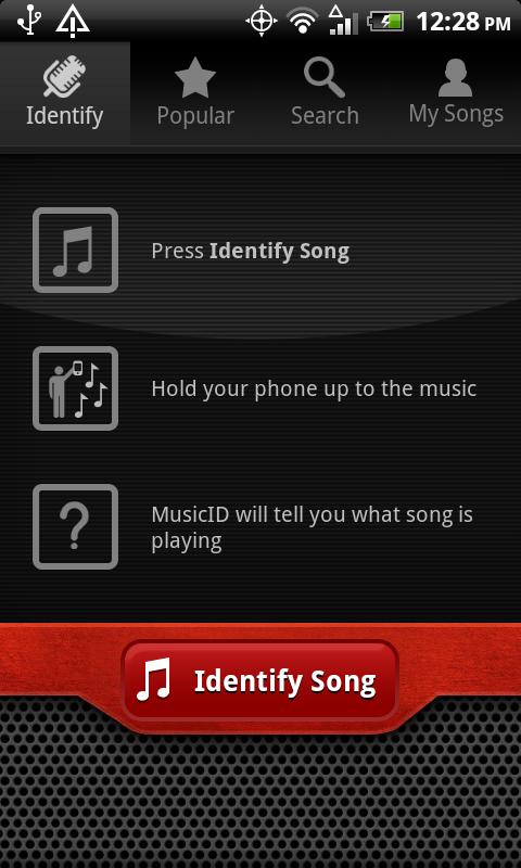 Android application MusicID World screenshort