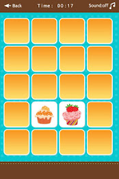 记忆匹配游戏与纸杯蛋糕图像 poster 3