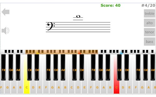 Android application ClefTutor - Music Notes Game screenshort