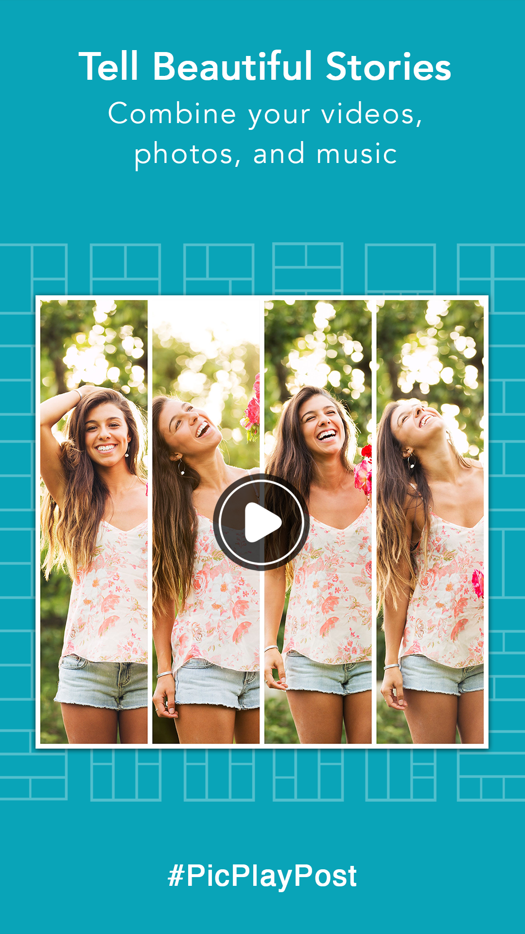 Android application PicPlayPost Collage, Slideshow screenshort