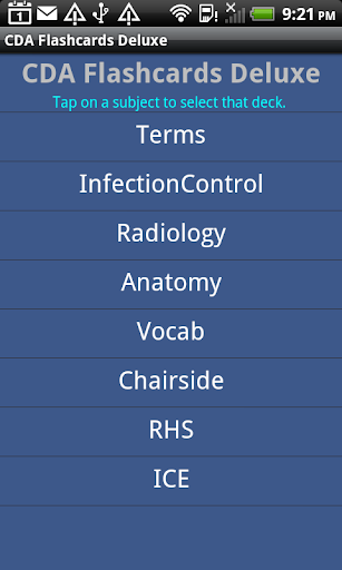 CDA Flashcards Deluxe