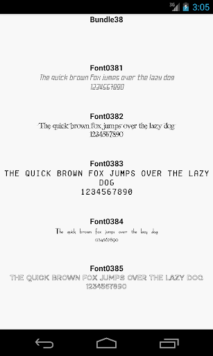 Fonts for FlipFont 38